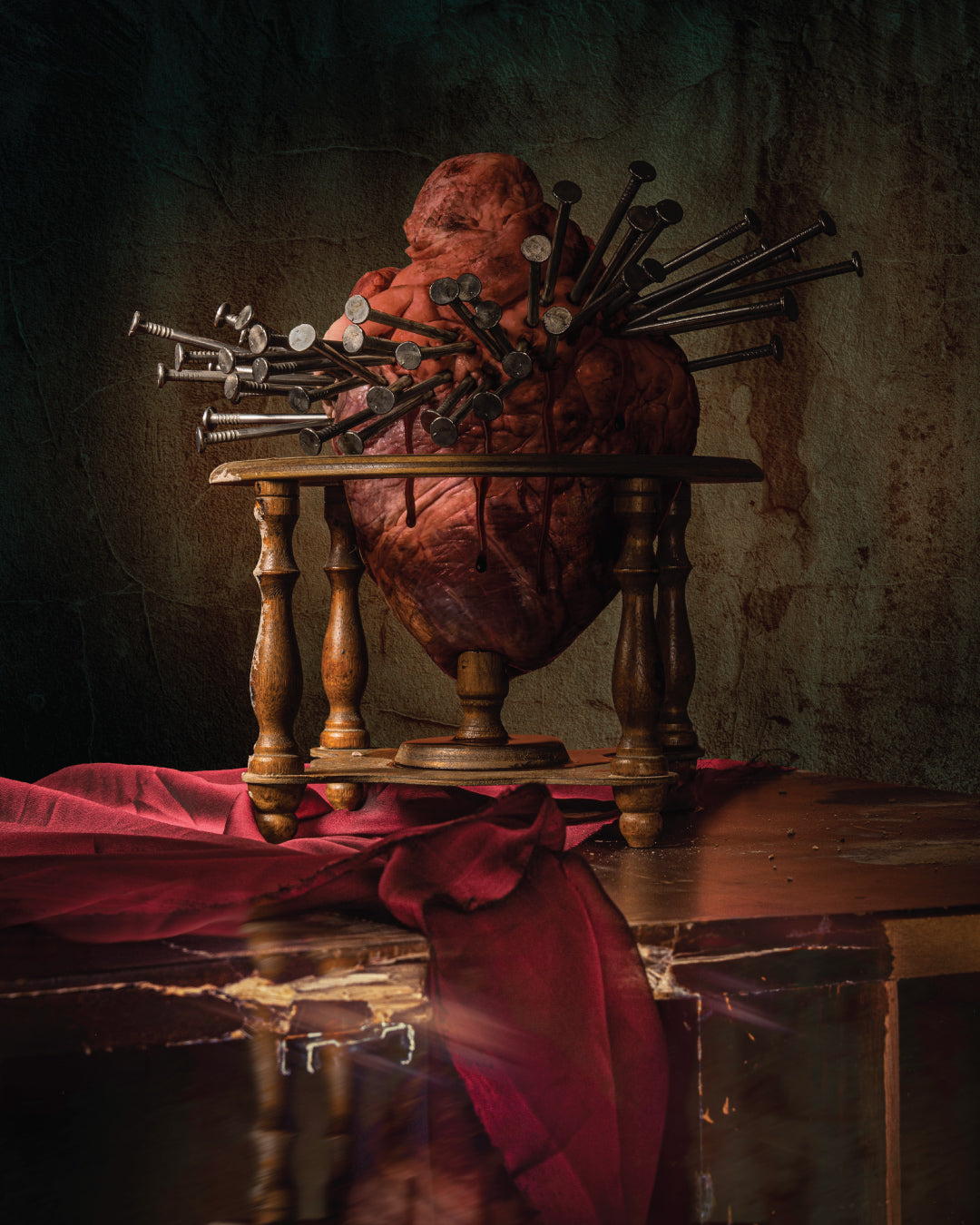 A Nail Through the Heart, Archival Pigment Print by Carlos Henaine